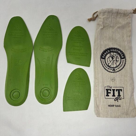 BARED FOOTWEAR SIZE 45 / US 12.5 13 WOMENS INSOLES THE FIT KIT FOOTBED PADDING - Picture 2 of 2